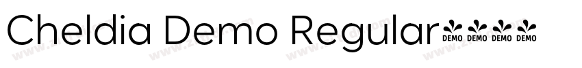 Cheldia Demo Regular字体转换
